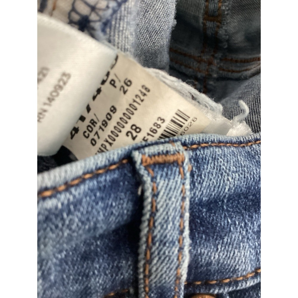 Ann Taylor Loft Womens Jeans Sz 28 Blue Denim Medium Wash Comfort Stain Good - Picture 3 of 9